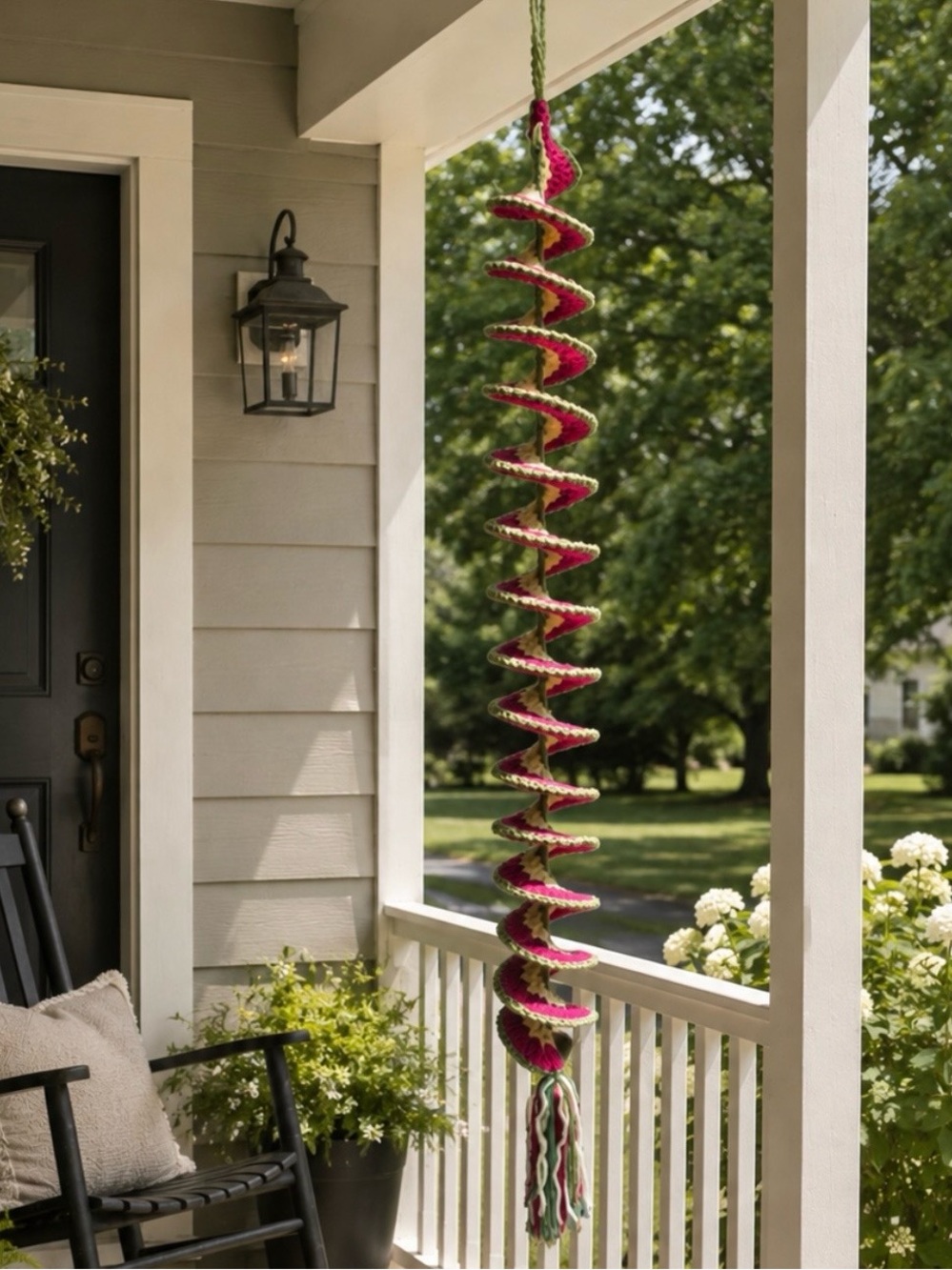 Handmade Crochet Outdoor/Indoor Porch Decoration Wind Spinner